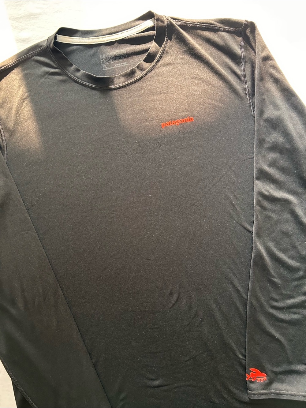 Patagonia Black Long Sleeve Performance Shirt XL Lightweight Athletic